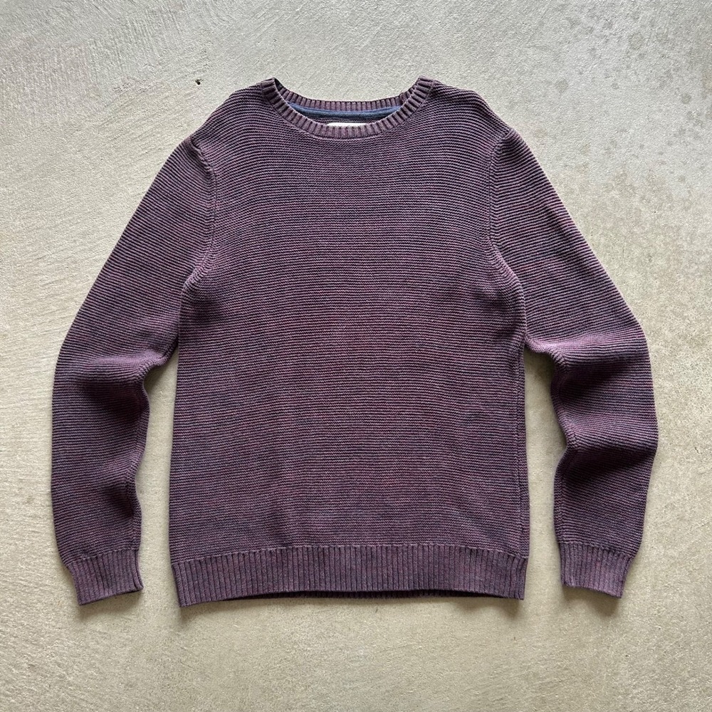 Vintage Y2K Urban Pipeline Sweater Size Large Purple Pullover Cotton Knit Skater
